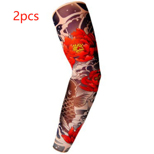 Spooky Flower Arm Tattoo Print Sleeve – Halloween Edition