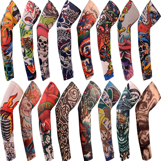Spooky Flower Arm Tattoo Print Sleeve – Halloween Edition