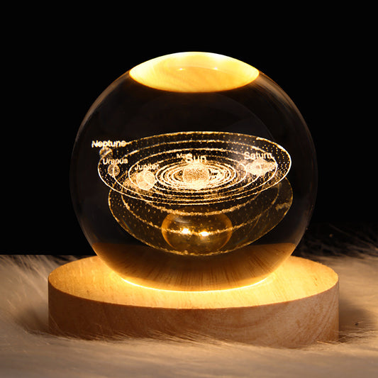 LumiSphere™ 3D Galaxy Crystal Ball Lamp – LED Night Light
