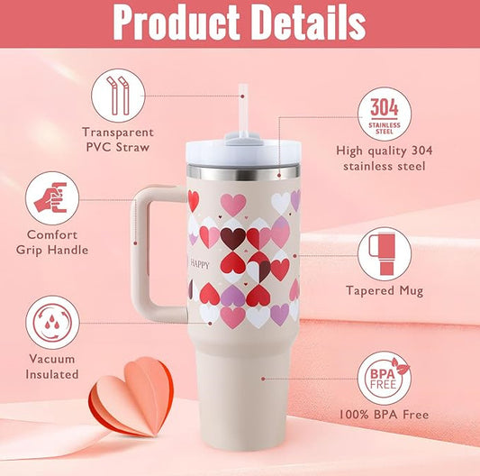 Large Insulated Tumbler for Car, Gym & Office